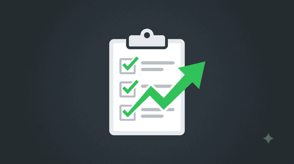 checklist on a clipboard